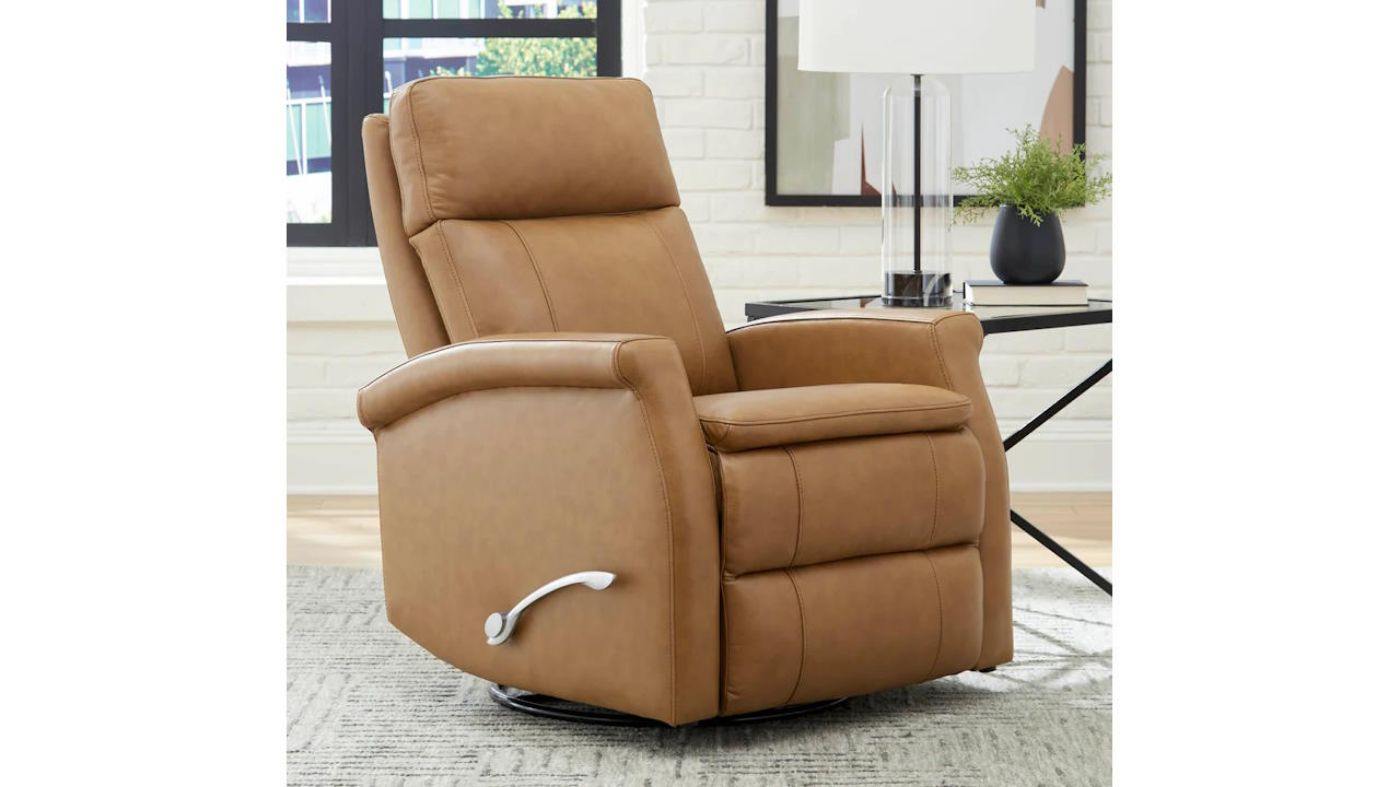 Picture of Bristol Leather Swivel Glider Recliner - Brown