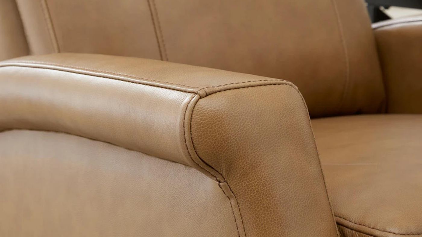 Picture of Bristol Leather Swivel Glider Recliner - Brown