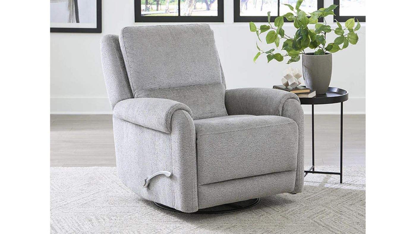 Picture of Gentry Swivel Glider Recliner - Gray