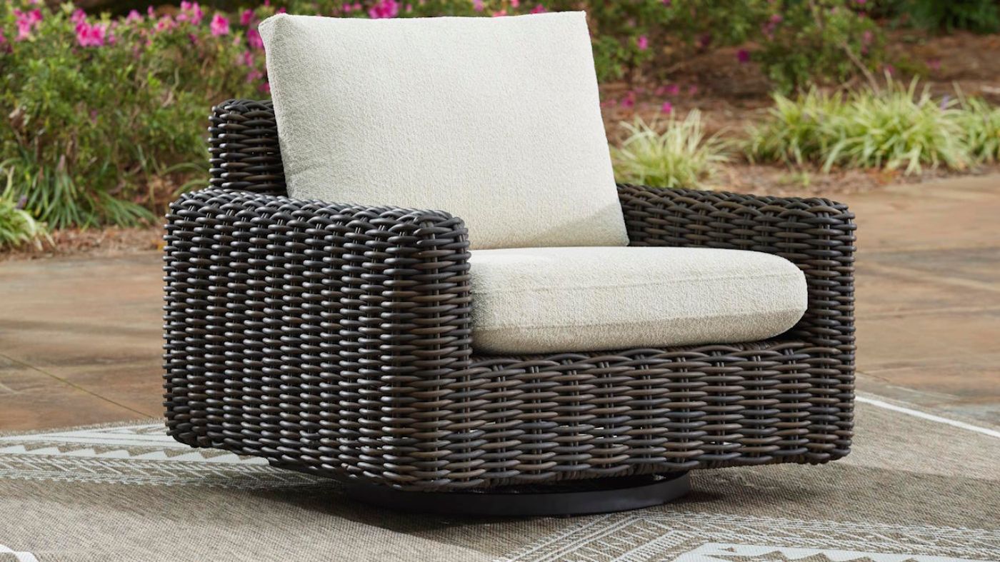 Picture of Kimora Swivel Glider Chair - Brown