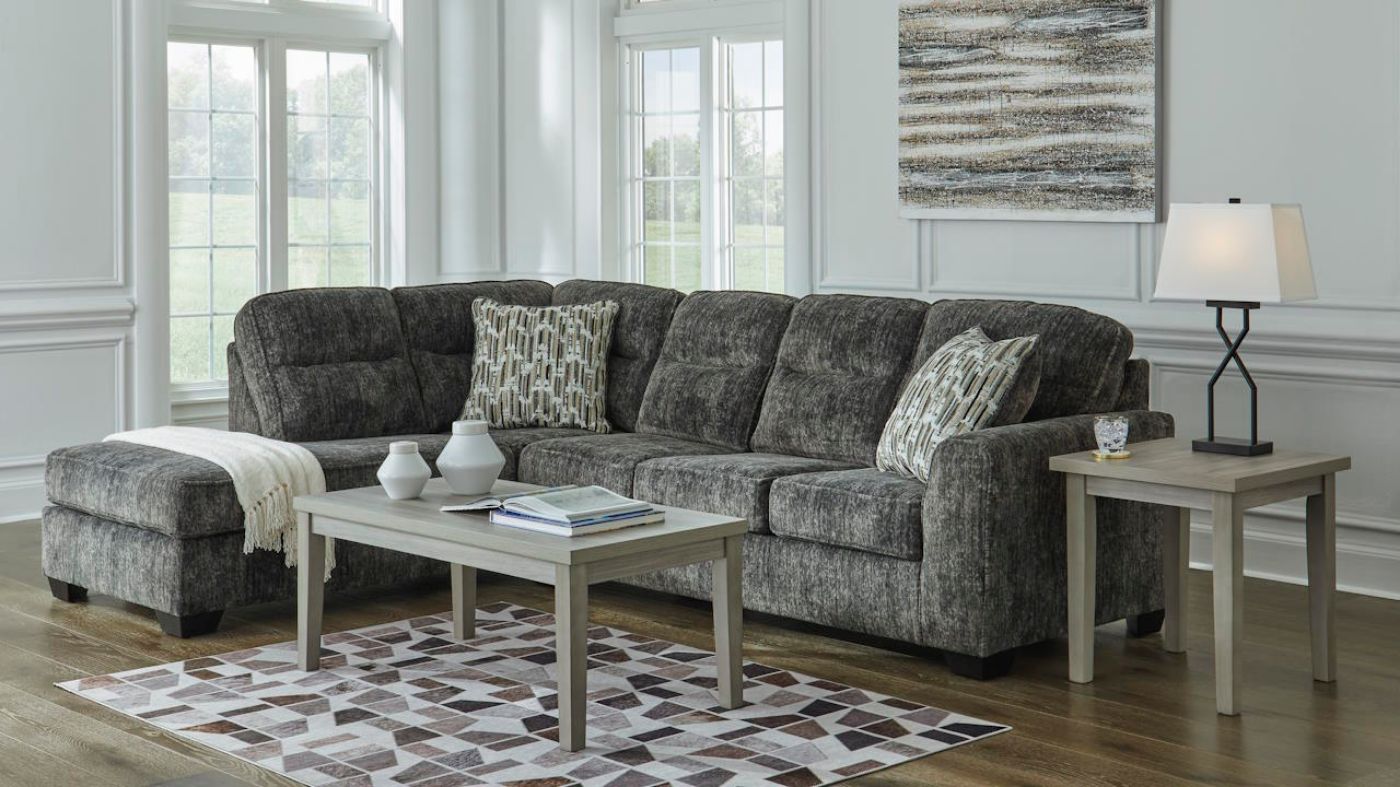 Picture of Lonoke Left Chaise Sectional Sofa - Gray