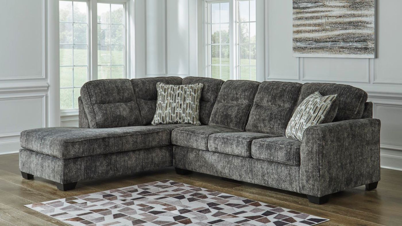 Picture of Lonoke Left Chaise Sectional Sofa - Gray