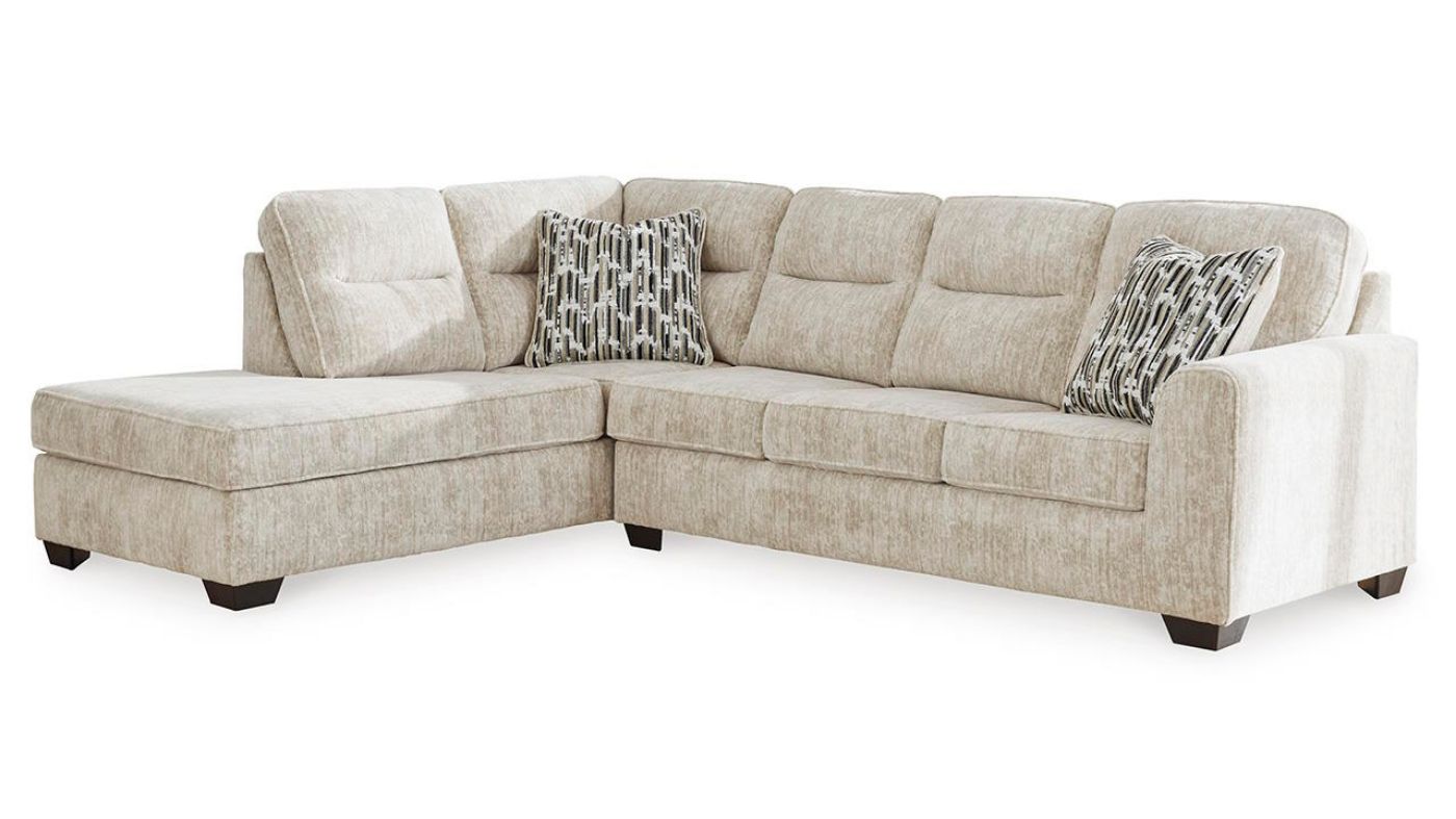 Picture of Lonoke Left Chaise Sectional Sofa - Off White