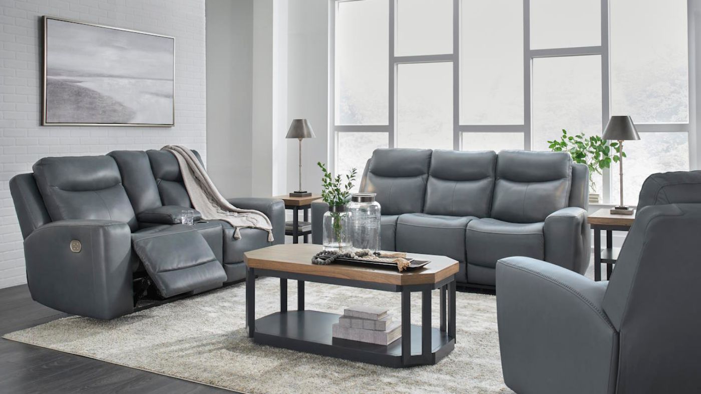 Picture of Mindanao POWER Reclining Sofa Set - Gray