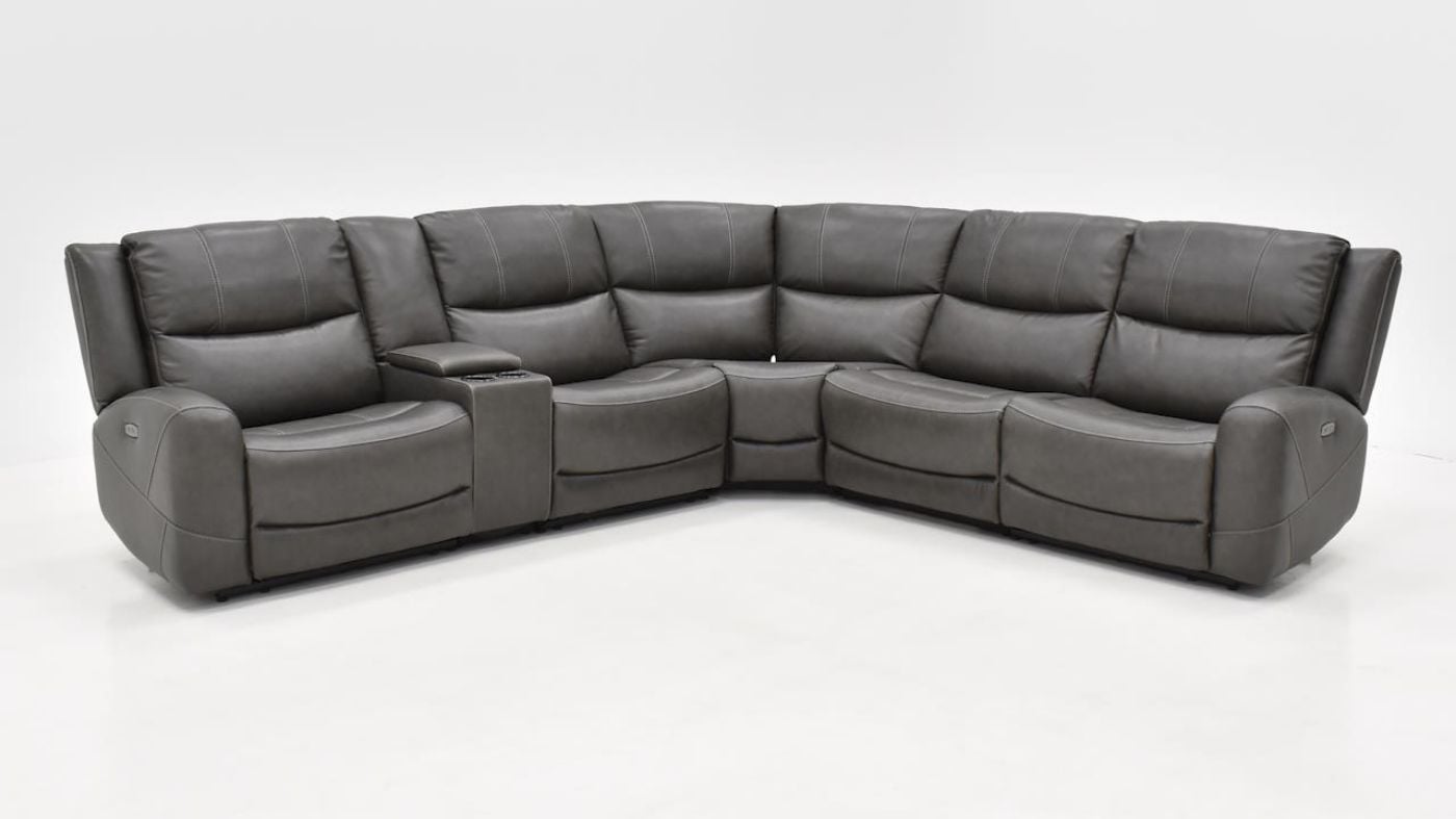 Picture of Hayley Power Leather Sectional