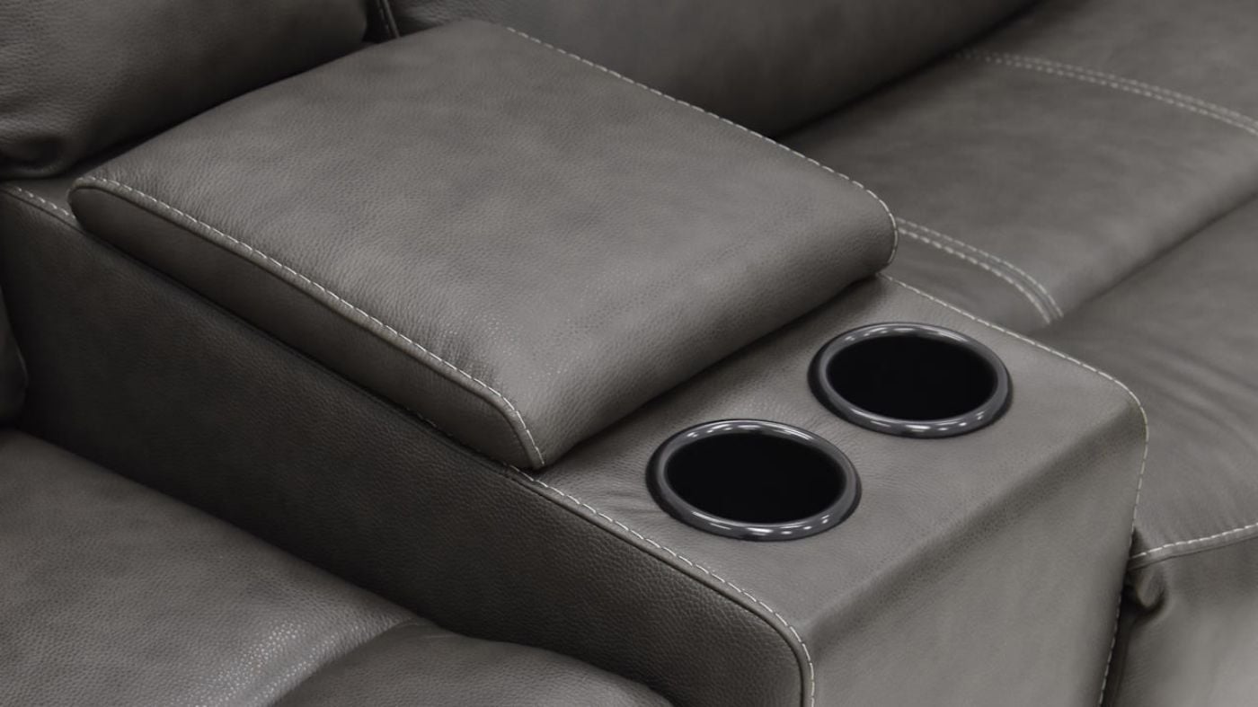 Picture of Hayley Power Leather Sectional