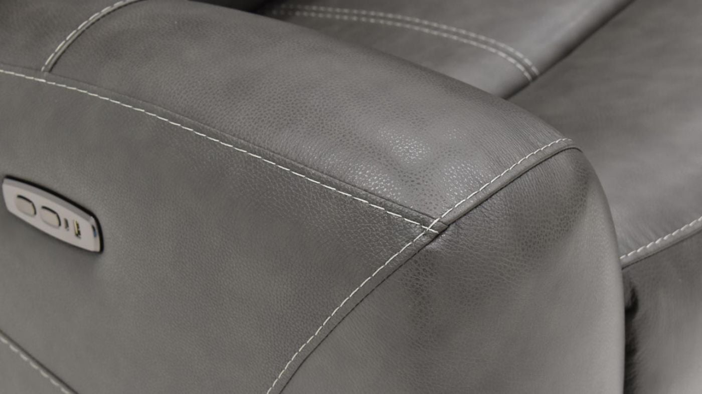 Picture of Hayley Power Leather Sectional