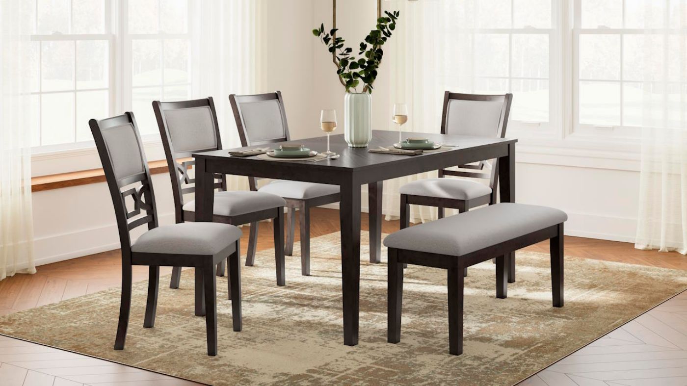 Picture of Langwest 6-Piece Dining Set - Brown