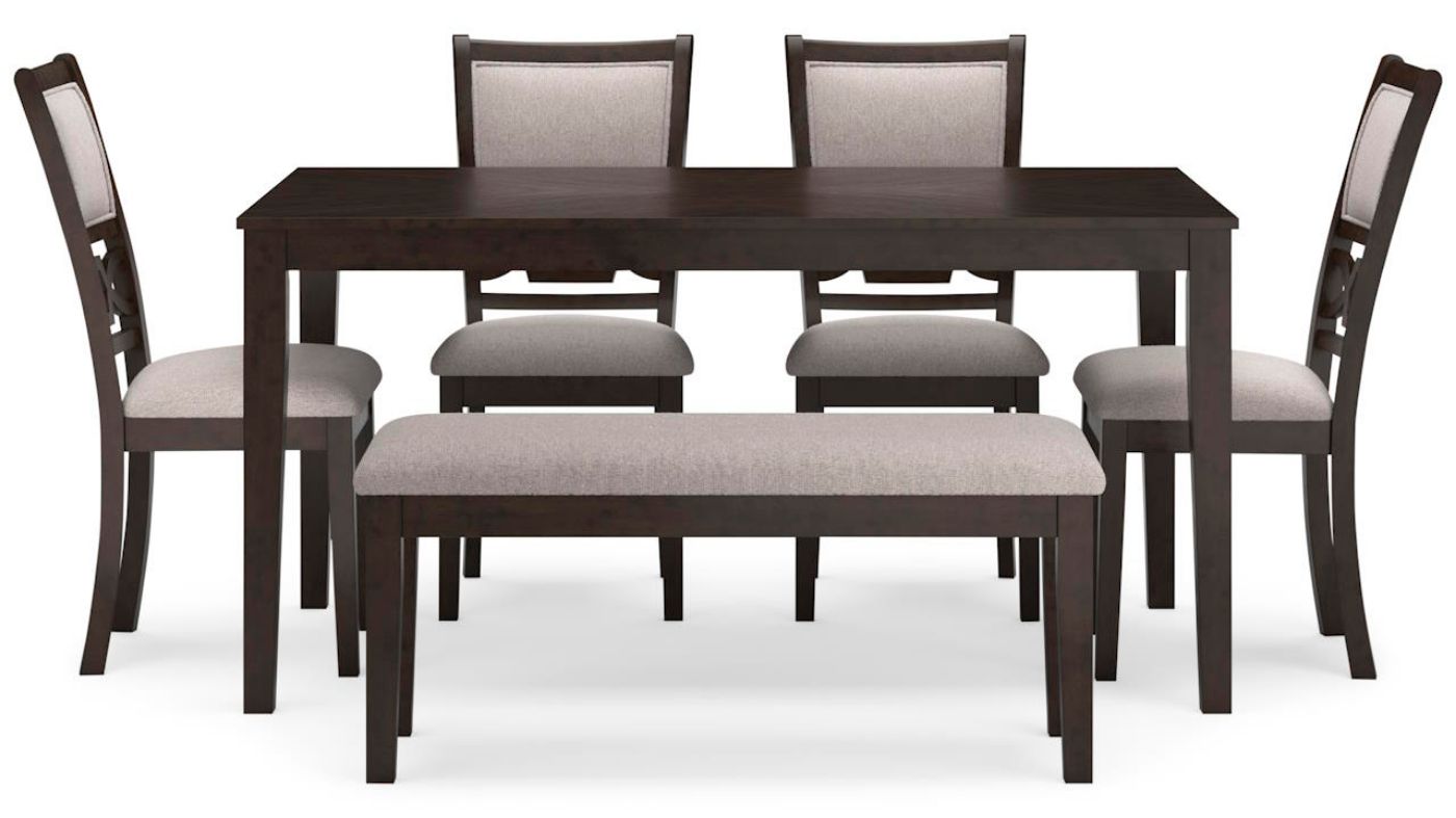 Picture of Langwest 6-Piece Dining Set - Brown