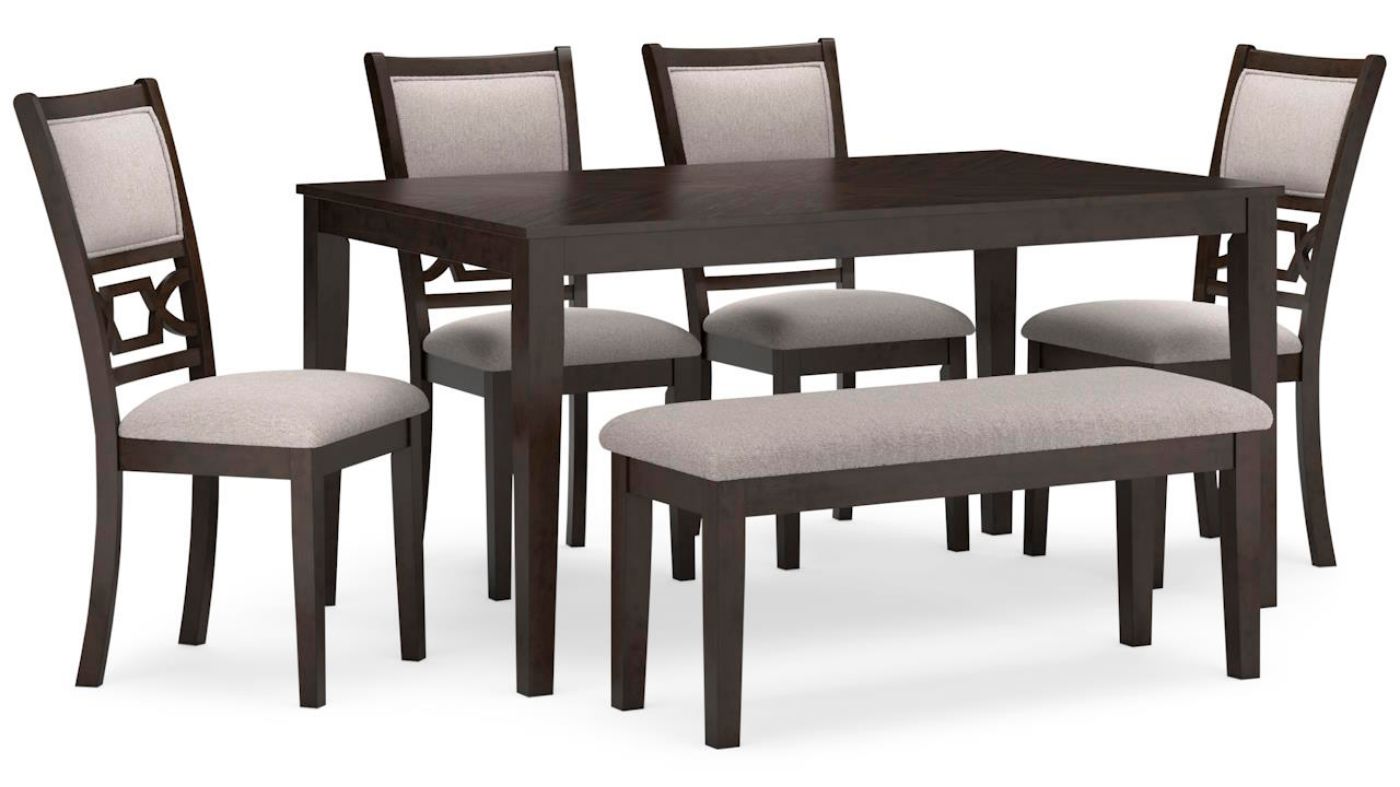 Picture of Ashlee 6-Piece Dining Set - Brown