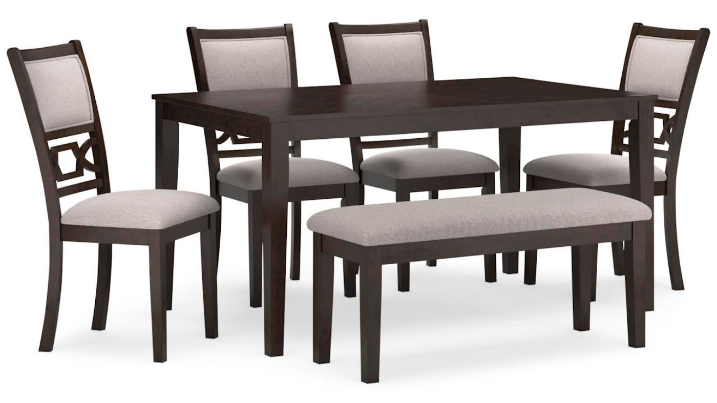 Picture of Langwest 6-Piece Dining Set - Brown