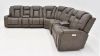 Picture of Alpha Power 7-Piece Sectional - Smoke