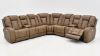 Picture of Alpha Power Sectional - Brown