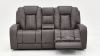 Picture of Alpha Power Loveseat with Audio - Smoke