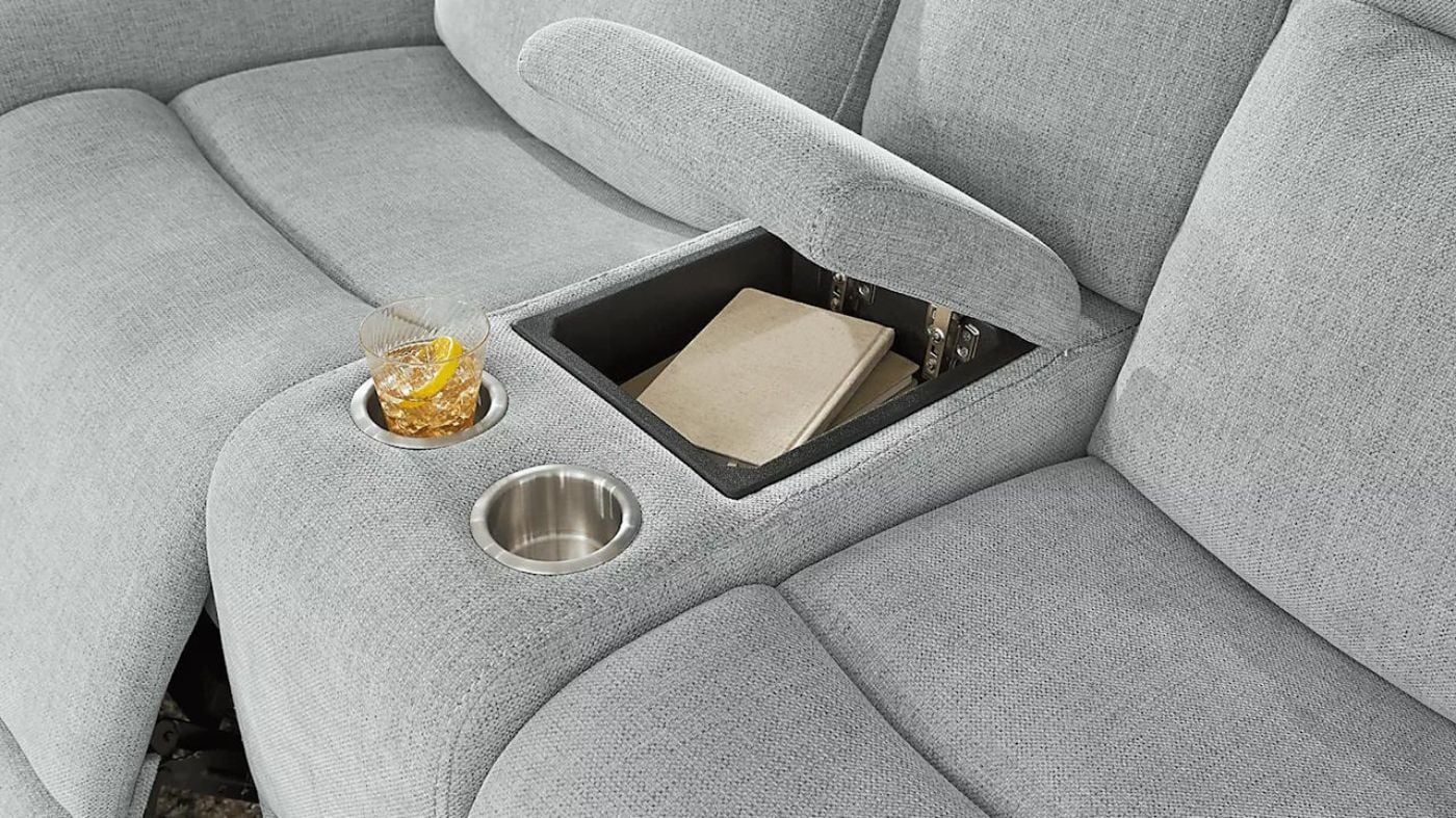 Picture of Katherine Power Loveseat - Blue