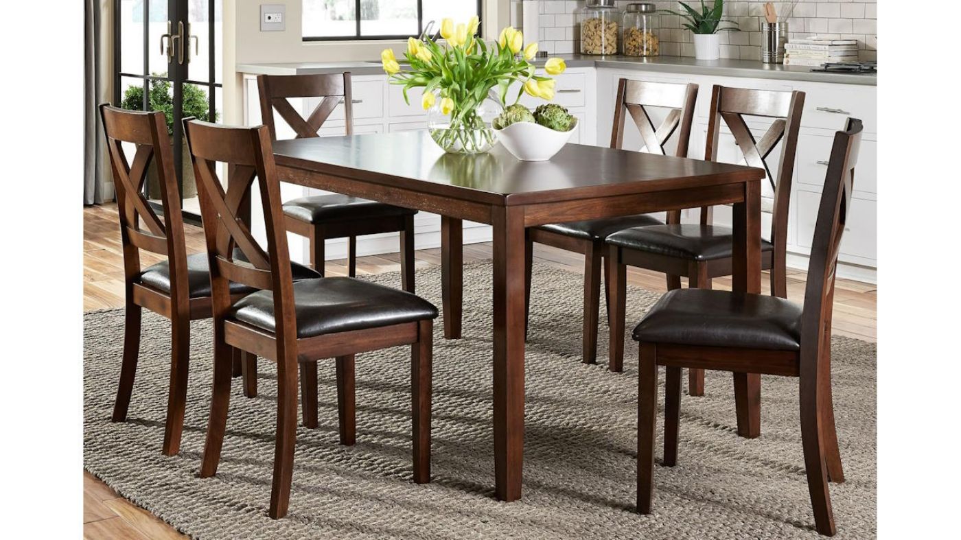 Picture of Thornton 7-Piece Dining Set - Brown