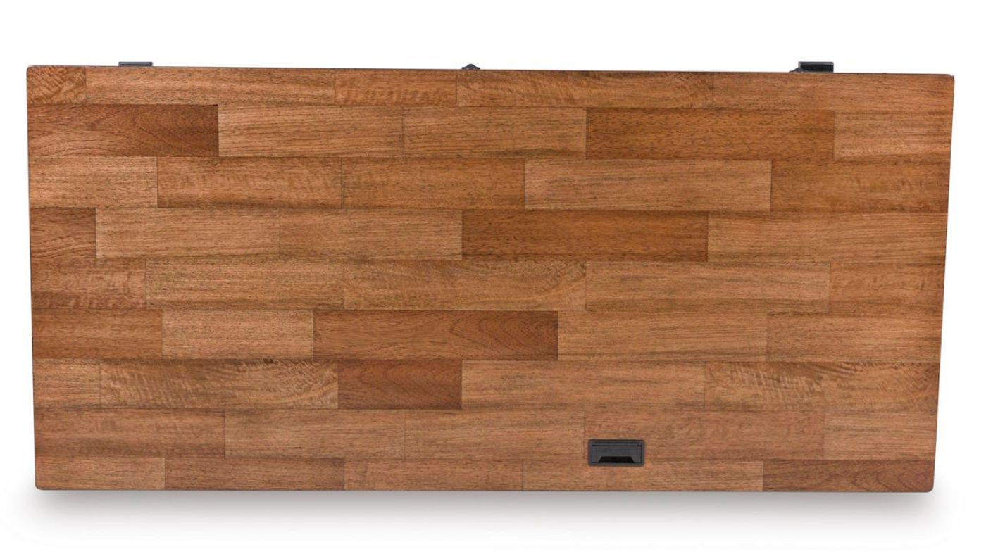 Picture of Wildenauer Home Office Desk – Black with Brown Top