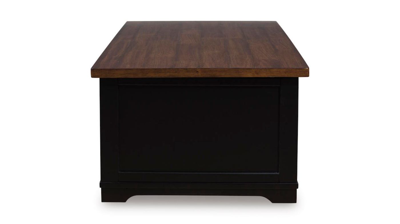 Picture of Wildenauer Lift Coffee Table - Black with Brown Top