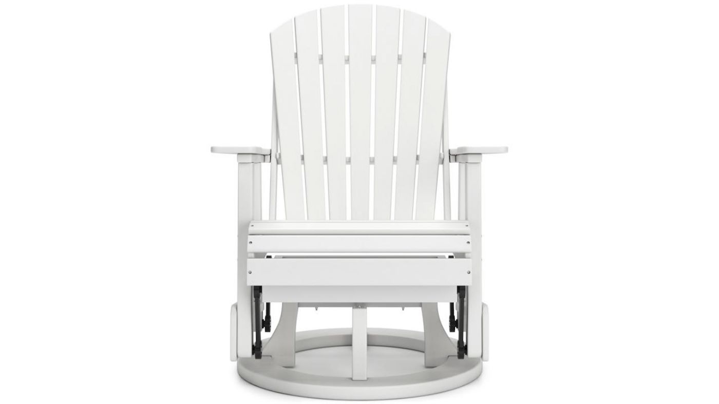 Picture of Hyland Wave Swivel Glider Chair - White