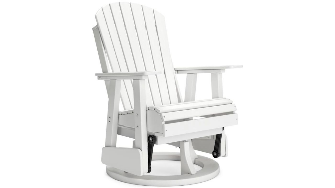 Picture of Hyland Wave Swivel Glider Chair - White