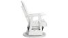 Picture of Hyland Wave Swivel Glider Chair - White