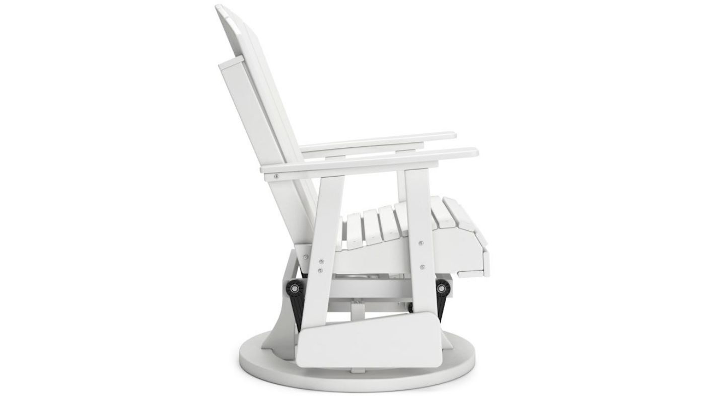 Picture of Hyland Wave Swivel Glider Chair - White