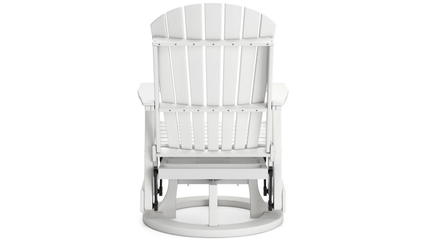 Picture of Hyland Wave Swivel Glider Chair - White