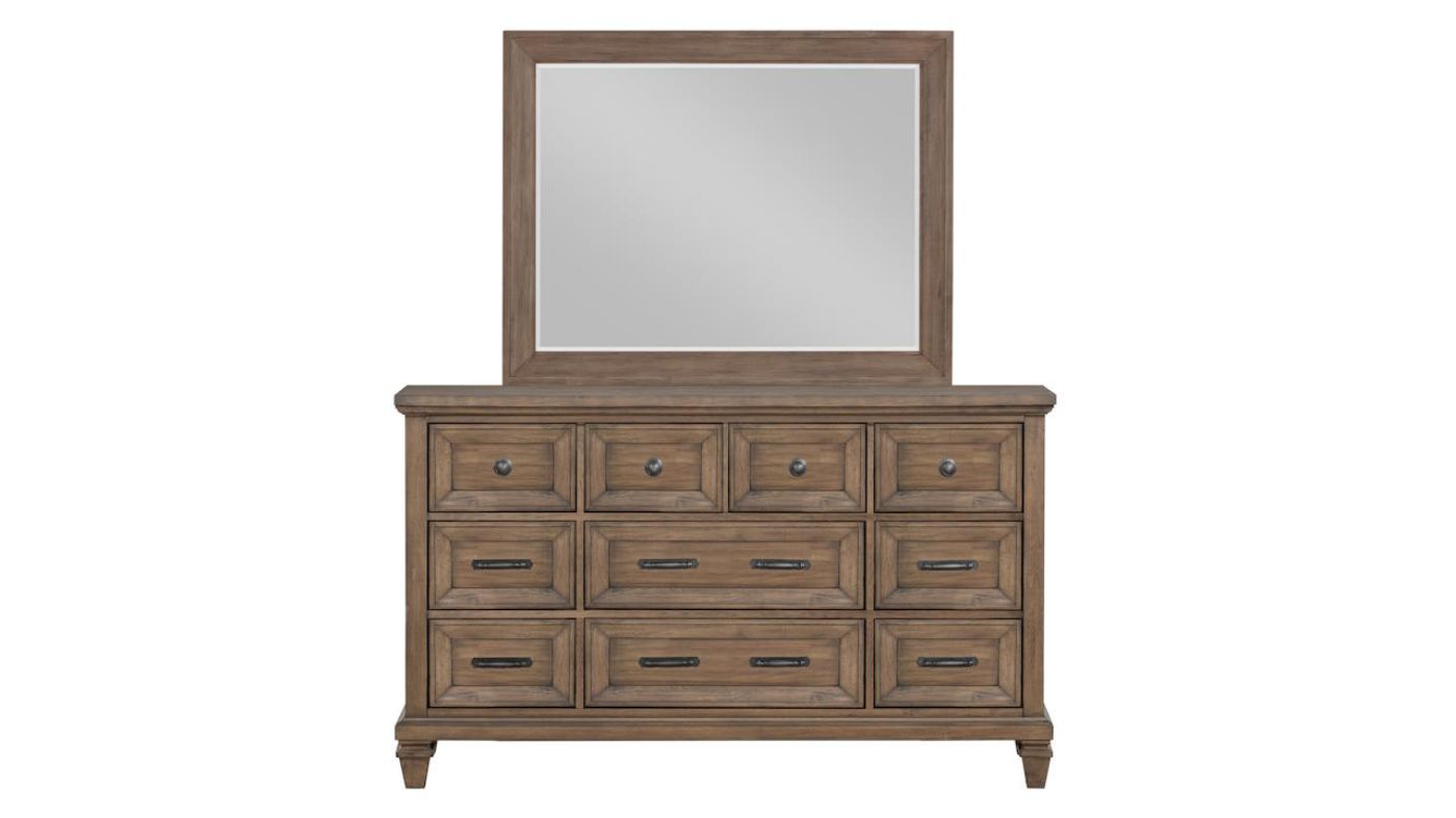 Picture of Mariana Dresser with Mirror - Brown