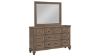 Picture of Mariana Dresser with Mirror - Brown