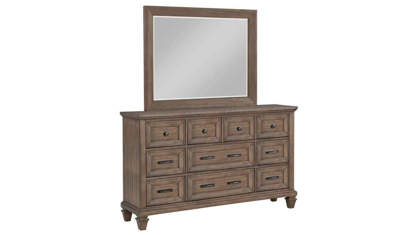 Picture of Mariana Dresser with Mirror - Brown