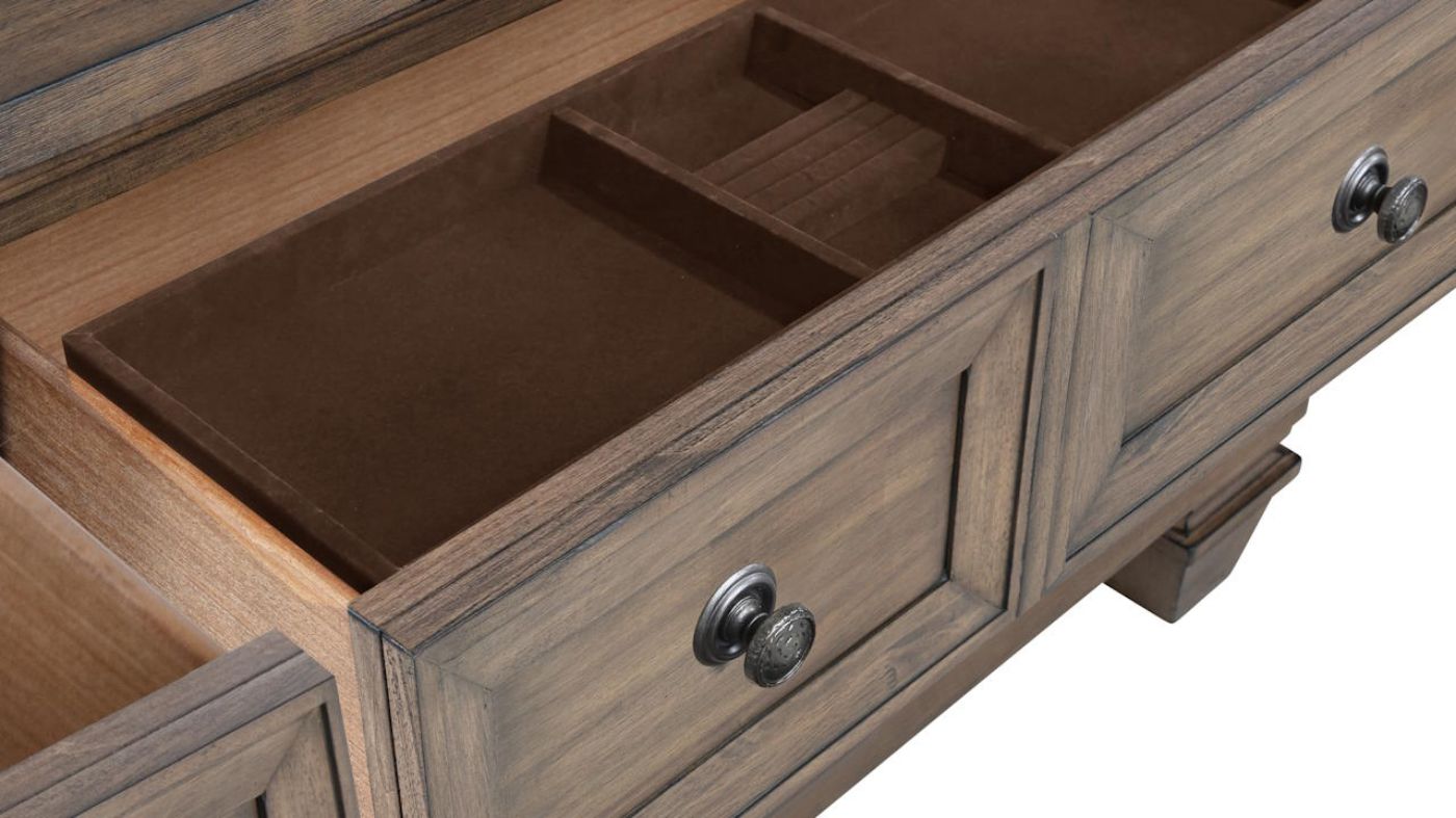 Picture of Mariana Dresser with Mirror - Brown