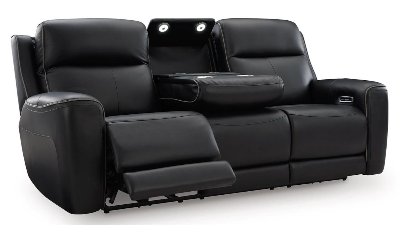 Picture of Comfort 3-Piece Power Sofa Set - Black