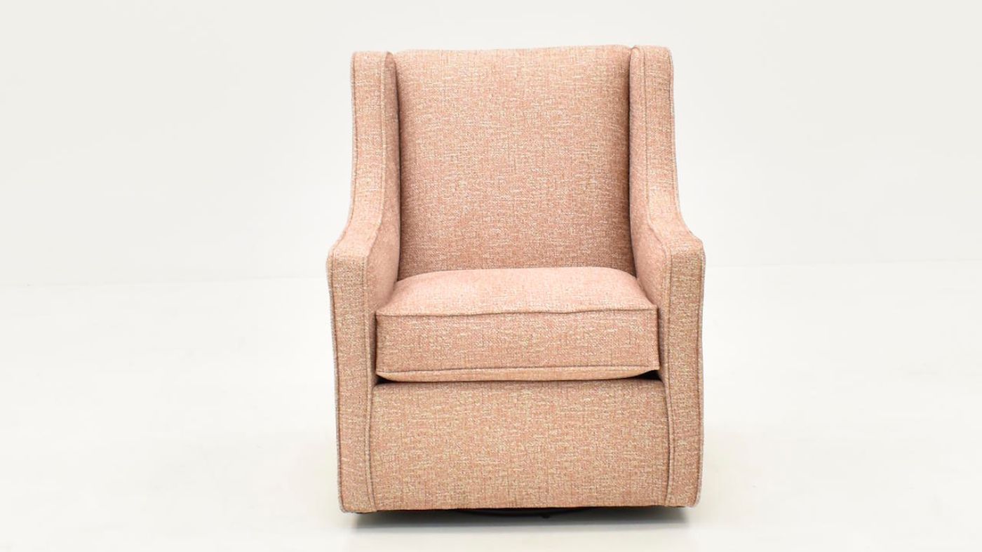 Picture of Mclobvin Sangria Swivel Chair - Blush