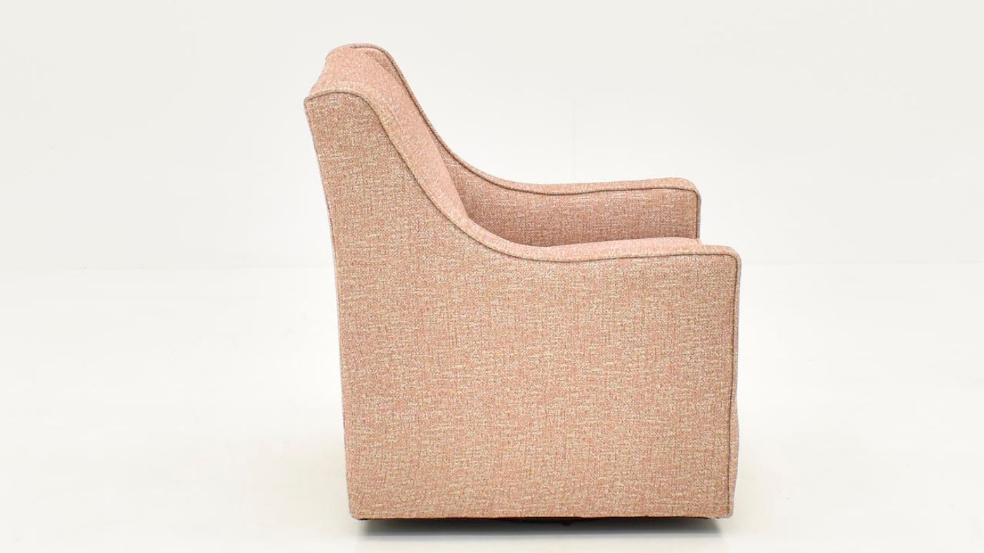 Picture of Mclobvin Sangria Swivel Chair - Blush