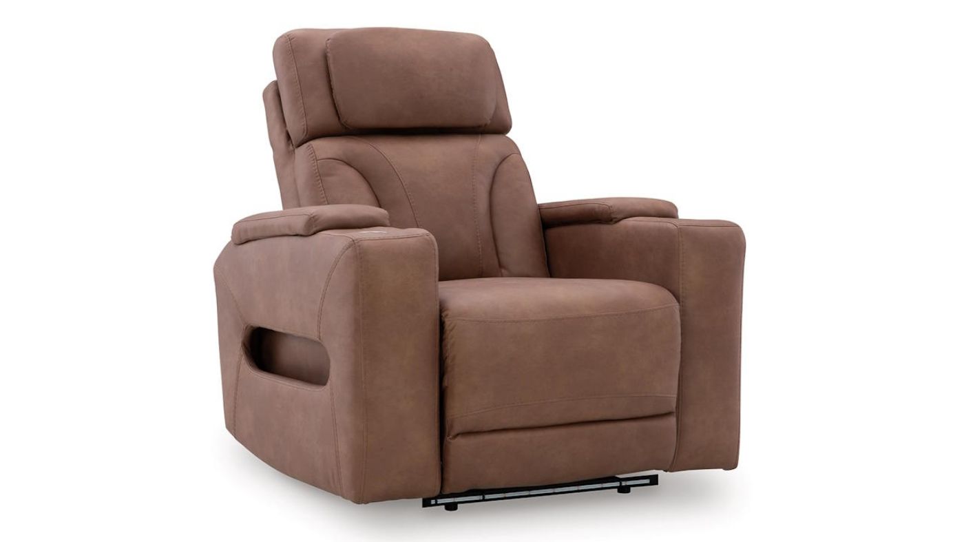 Picture of Clean-Slate Power Recliner - Caramel