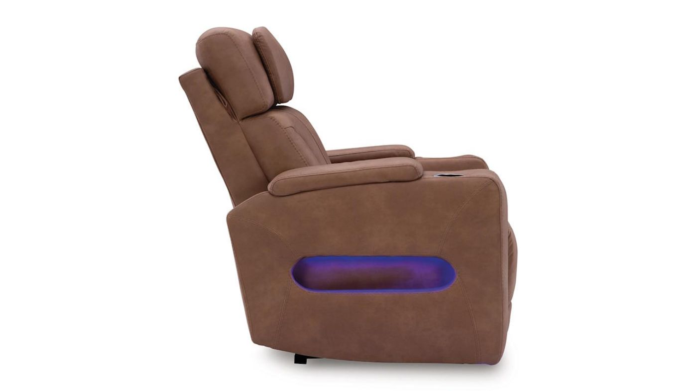 Picture of Clean-Slate Power Recliner - Caramel