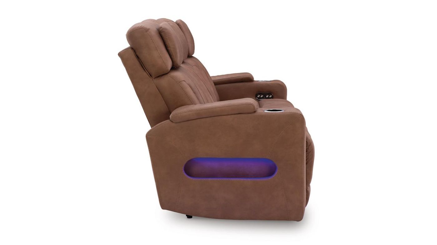 Picture of Clean-Slate Power Sofa - Caramel