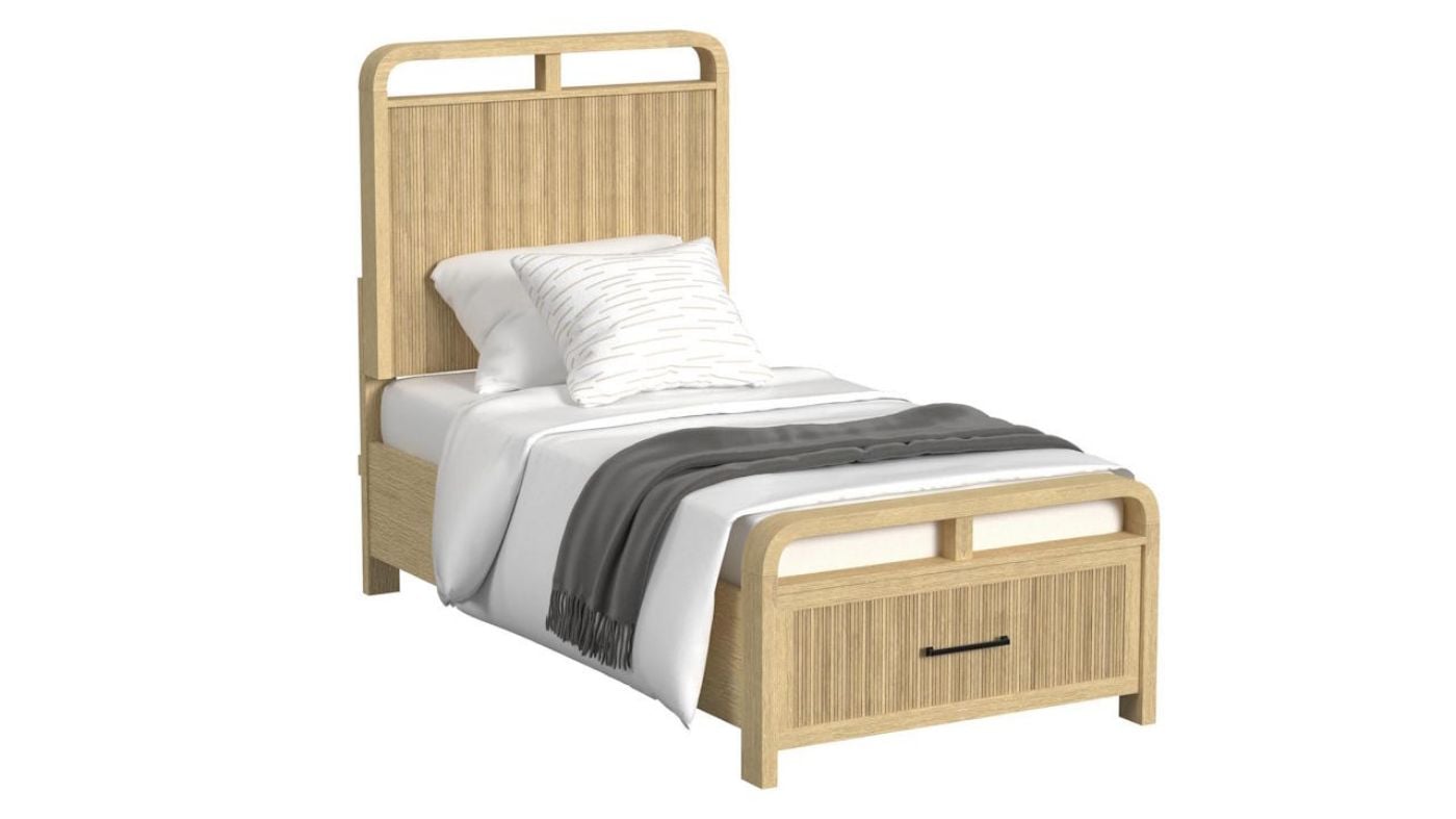 Picture of Ridgemont Twin Storage Bedroom Set - Natural