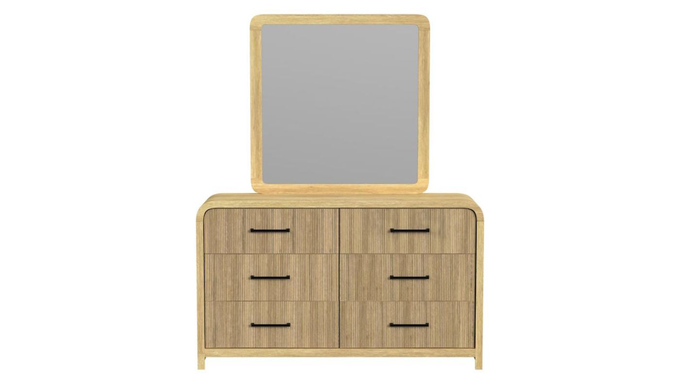 Picture of Ridgemont Dresser with Mirror - Natural
