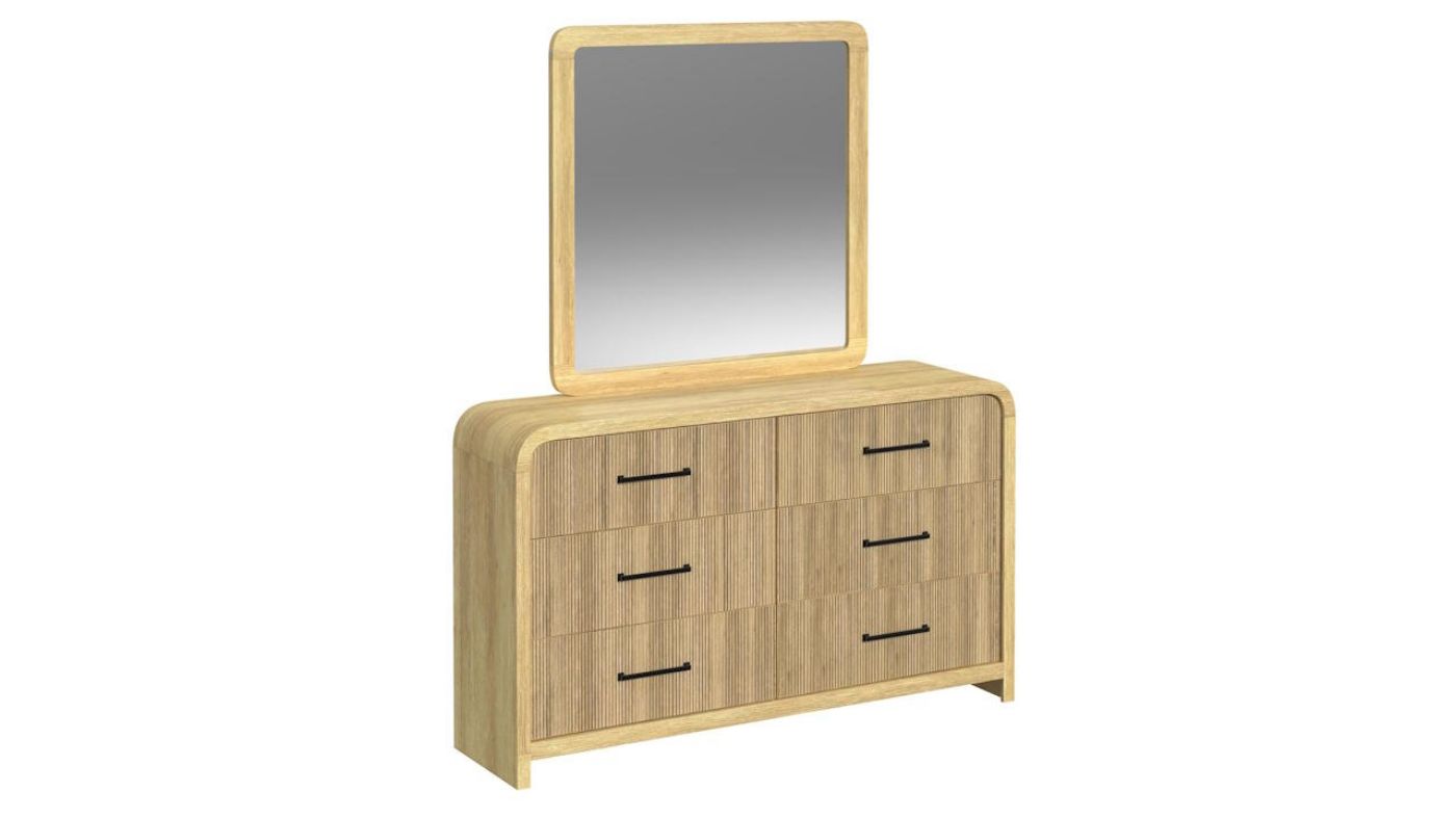 Picture of Ridgemont Dresser with Mirror - Natural