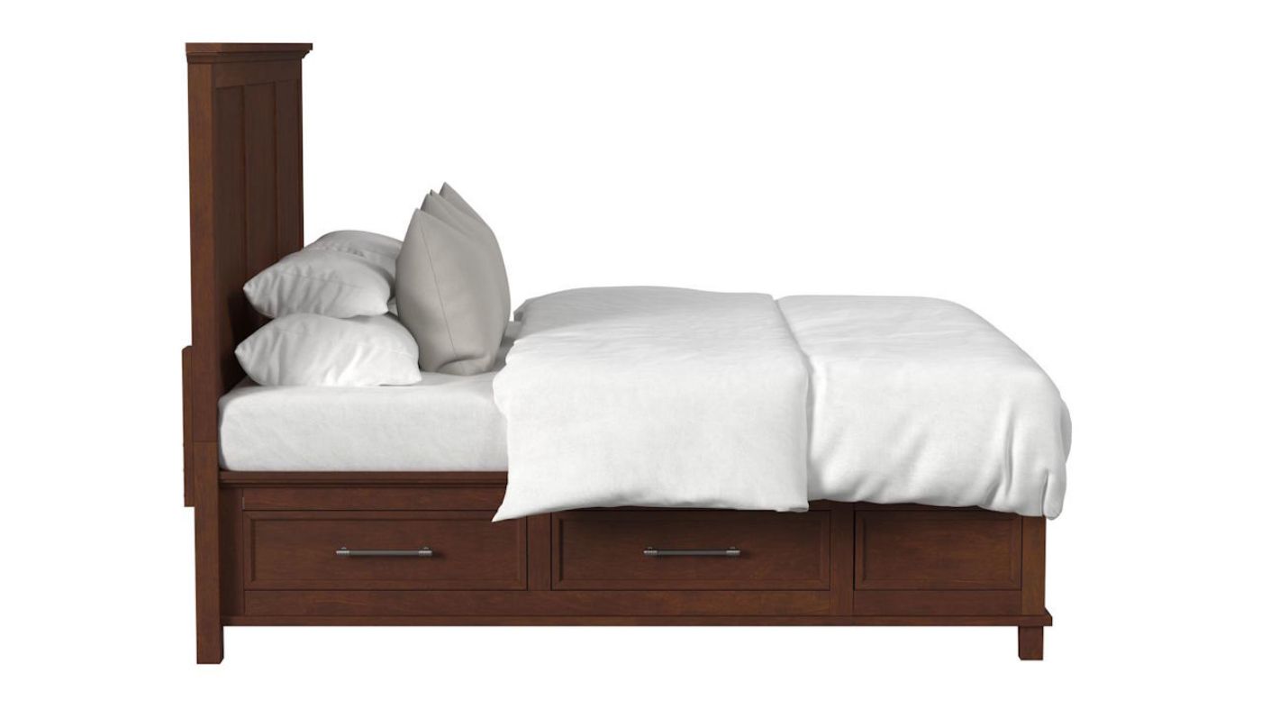 Picture of Canterbury Queen Storage Bed - Cherry 