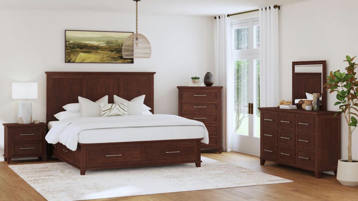 Picture of Canterbury King Bedroom Set - Cherry