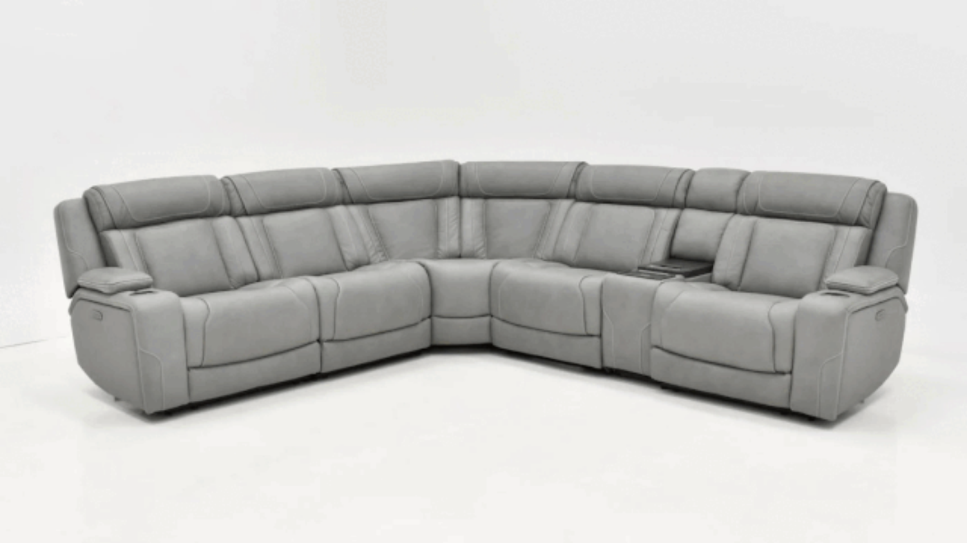 Picture of Bentley Power Leather Sectional