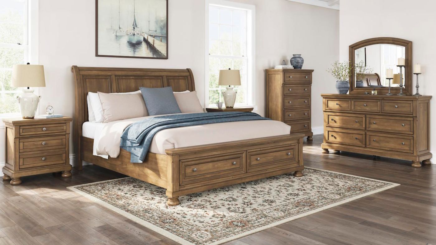 Picture of Feddinger Queen Storage Sleigh Bedroom Set