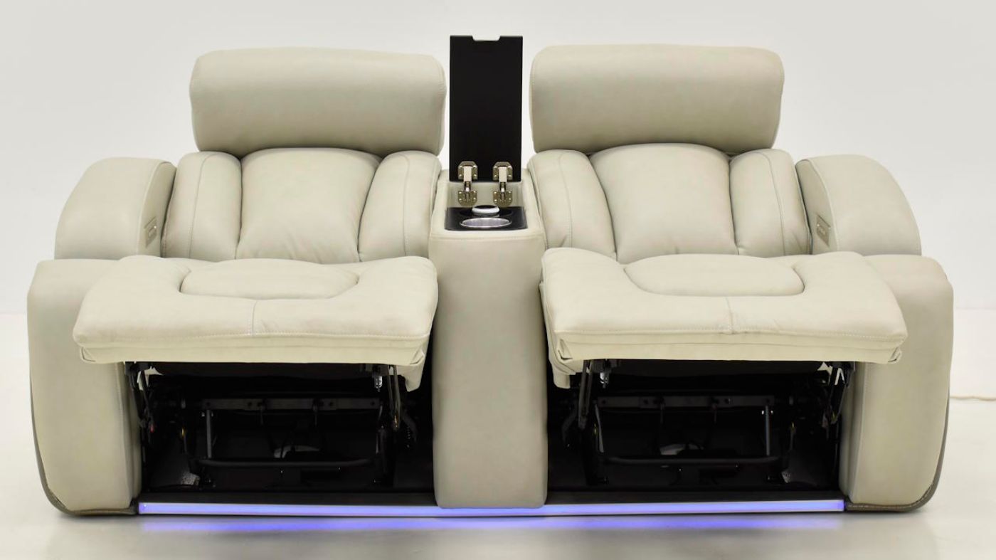 Picture of Demi Power Reclining Loveseat - White
