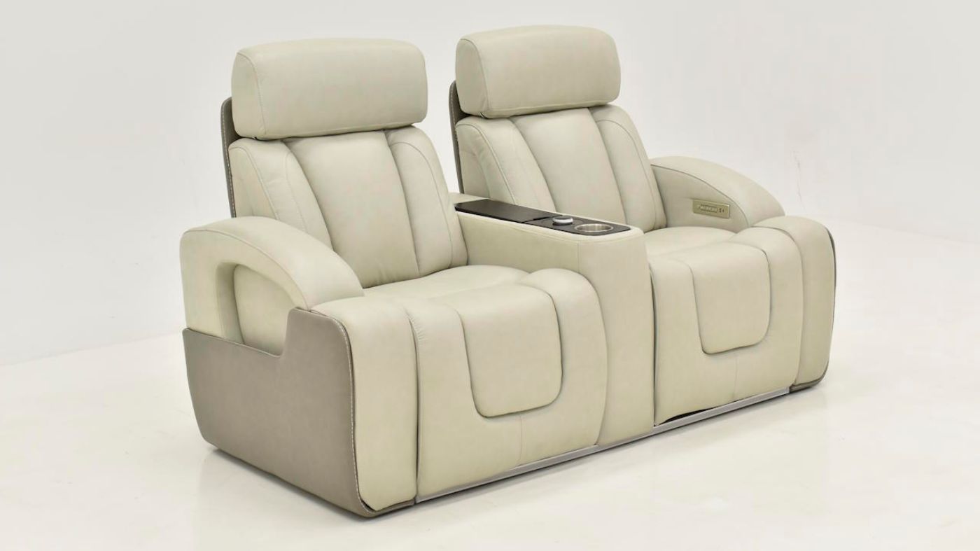 Picture of Demi Power Reclining Loveseat - White