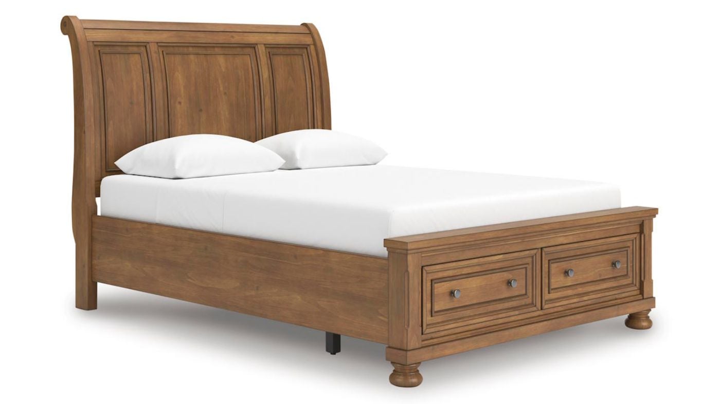 Picture of Feddinger King Storage Sleigh Bed - Brown