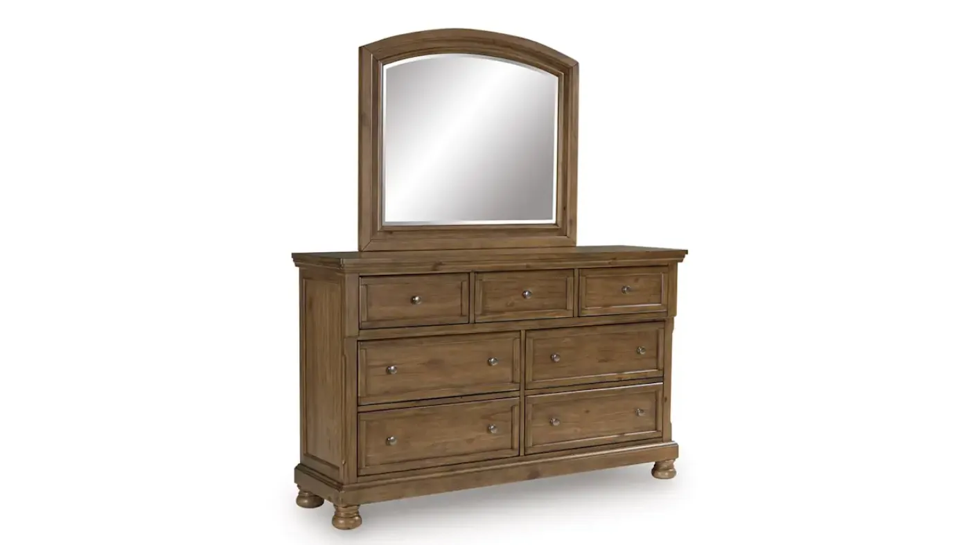 Picture of Feddinger Queen Storage Sleigh Bedroom Set - Brown