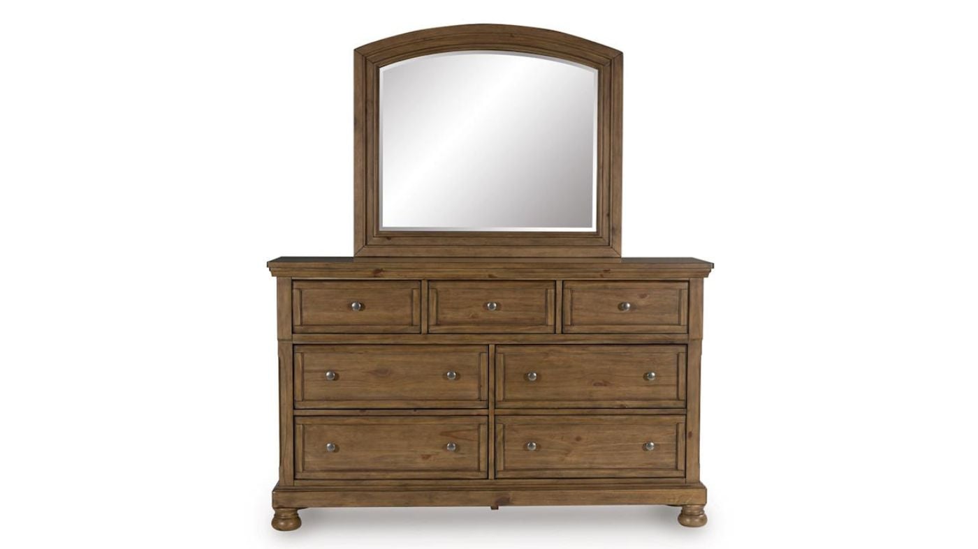 Picture of Feddinger King Storage Sleigh Bedroom Set - Brown