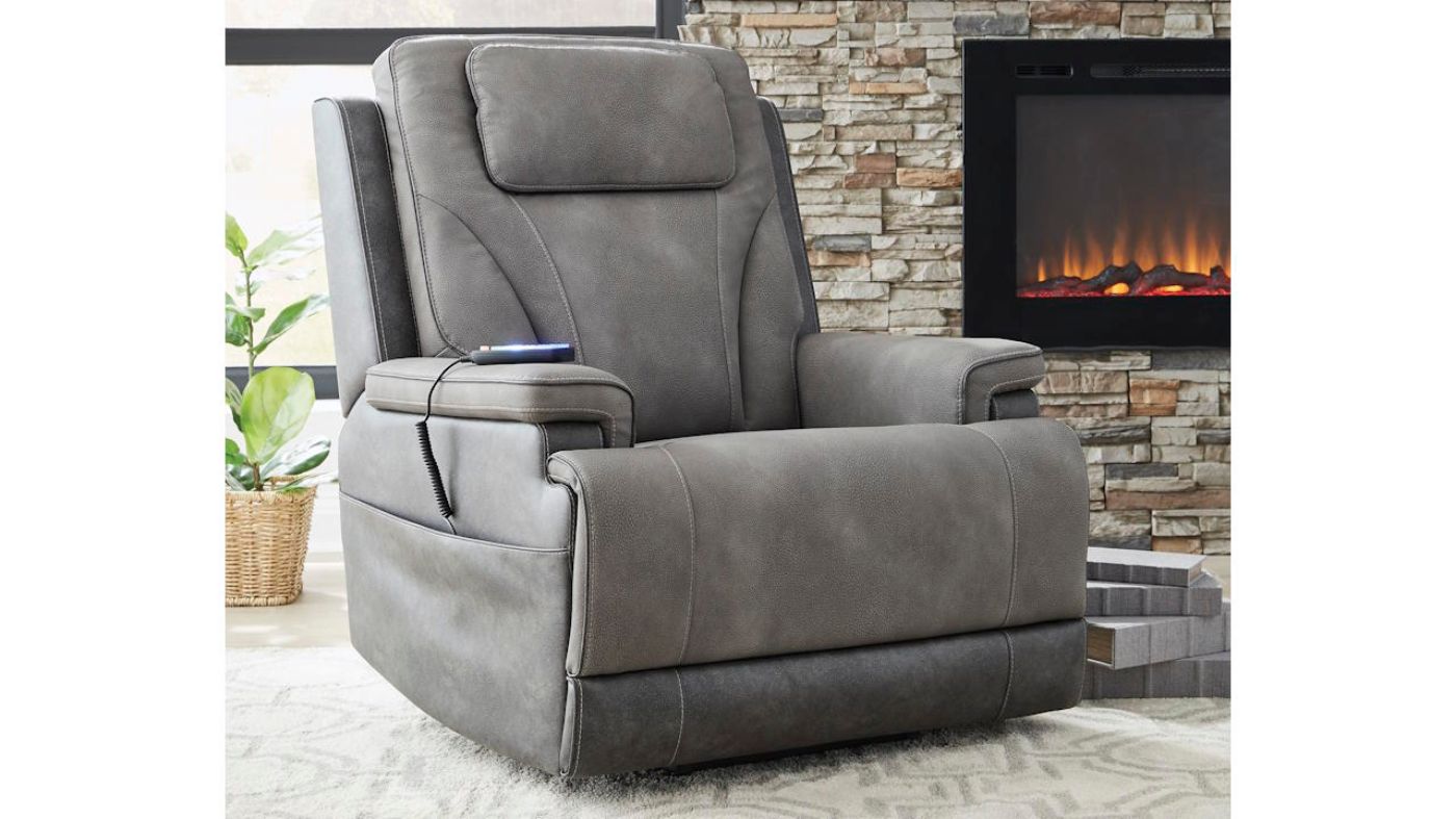 Picture of Peaceful Power Lift Recliner - Slate